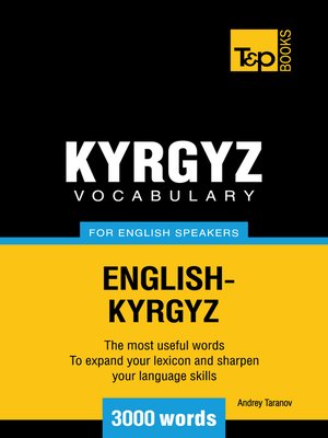 cover image of Kyrgyz vocabulary for English speakers